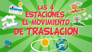 EL AÑO Y LAS 4 ESTACIONES EL MOVIMIENTO DE TRASLACIÓN  Vídeos Educativos para Niños [upl. by Aneeb362]