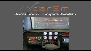 Volair Sim Avionics Panel Version 2  Now Honeycomb Yoke Compatible [upl. by Chura823]