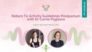 Return To Activity Guidelines Postpartum with Dr Carrie Pagliano  Between Two Lips [upl. by Riesman126]