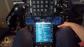 DCS F16 Cold Start with embedded checklists in Red Dogs cockpit [upl. by Noraha]