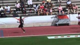 My son Bradley Sylves 1018 in the 100m Dash at the Texas Relays [upl. by Ednyl735]