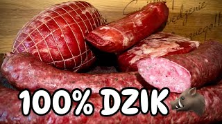 Wyroby z dzika🐗KIEŁBASA I SZYNKI😍 [upl. by Barrington]