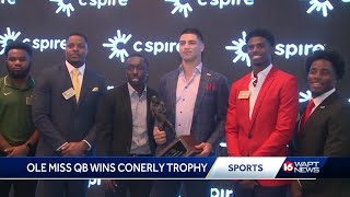 Ole Miss QB Matt Corral wins the Conerly Trophy [upl. by Enived515]