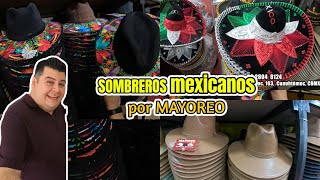 SOMBREROS mexicanos por MAYOREO en el centro de la CDMX 👒✅ sombrero artesanal 📣 [upl. by Evelc634]