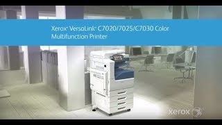 Xerox® VersaLink C7000 Series Color Multifunction Printer [upl. by Susejedesoj]