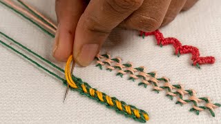 10 Most Unusual Hand Embroidery Stitches for Beginners [upl. by Ahgiel]