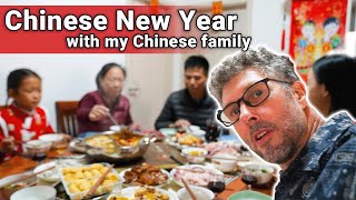 SO MUCH FOOD   Chinese New Year with my InLaws [upl. by Eneryc]