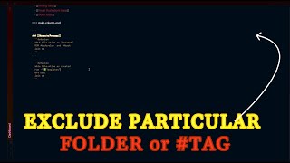 How to Exclude a Particular Folder or Tag in Obsidian DataView [upl. by Armington319]