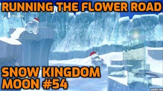 Super Mario Odyssey  Snow Kingdom Moon 54  Running the Flower Road [upl. by Salb710]