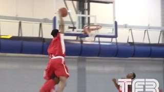 HS Senior Rayjon Tucker CRAZY Dunk Cam SCtop10 [upl. by Margret]