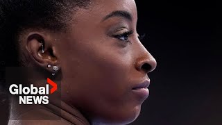 Olympics 2024 Simone Biles’ return draws Alist celebrity crowd in Paris [upl. by Reena367]