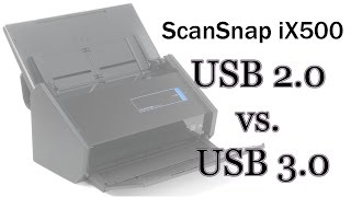 ScanSnap iX500 USB 20 vs USB 30 scan speeds [upl. by Baylor151]