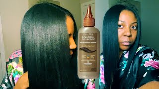 Applying Semi Permanent Hair color to my Relaxed Hair  Clairol Beautiful Collection [upl. by Alil]