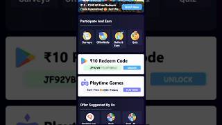 10₹ Free reedem code 🥳app diamond walafree fire [upl. by Yeblehs]