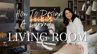 HOW TO DESIGN A LUXURY LIVING ROOM  Behind The Design  LGCineBeam [upl. by Crim348]