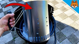 SO kannst du deinen Grill mühelos anzünden mit einem Grillkamin 💥 [upl. by Dduj]