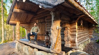 I Finally Built A FRONT PORCH For The Log Cabin [upl. by Tennaj663]