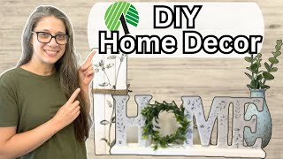 Dollar Tree Farmhouse DIY Decor  Home Decor on a Budget [upl. by Kellen748]