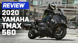 2020 Yamaha TMAX 560 Tech Max Scooter Review  Visordowncom [upl. by Kimitri840]