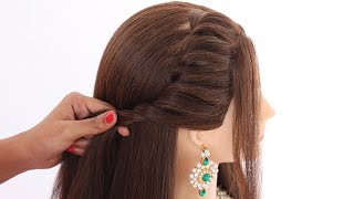 3 new hairstyle for party wear  hairstyle for girls  easy hairstyle  open hairstyle [upl. by Egerton]