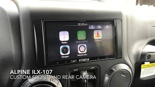 Alpine ilx107 front and rear camera solution [upl. by Yellehs897]