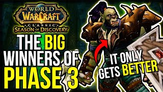 The 5 Biggest WINNERS Of Phase 3 Changes  Season of Discovery  WoW Classic [upl. by Borrell53]