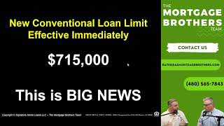 715000 New 2023 Conventional Mortgage Loan Limit [upl. by Conti]