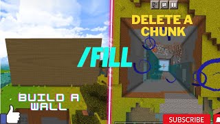 How to use FILL Command in Minecraft  Pocket edition  11940  minecraft gaming [upl. by Rhetta]