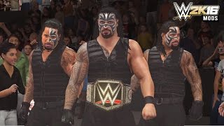 WWE 2K16 Mods  Roman Reigns Forms The Samoan Shield With The Usos [upl. by Reta]