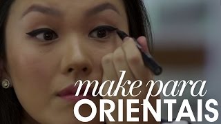 Make para olhos orientais [upl. by Felita690]