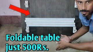 How to make foldable Table at home in 500Rs 500रू में घर पर कैसे फोल्डेबलBy Crazy Experiments [upl. by Nylodnarb]