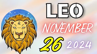 LEO 🤩SPECTACULAR GIFT FALLEN FROM THE SKY❗️🎁 Horoscope for today NOVEMBER 26 2024 🔮 horoscope [upl. by Ttennaj]