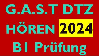 GAST DTZ B1 Hören Prüfung B1 Neu 2024  Test 29 [upl. by Laitselec]