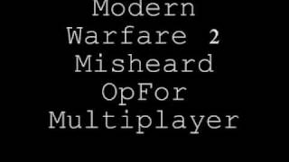 Modern Warfare 2 Misheard Opfor Multiplayer SayingsQuotes [upl. by Hermina]