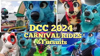 DCC 2024 Carnival rides in Fursuitfursuiter furries fursuit fursuiting fursuiters [upl. by Aneloaup]