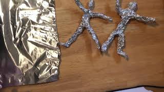 Giacometti tin foil sculptures [upl. by Hamirak]