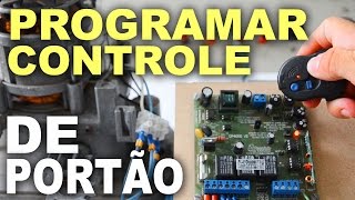 Como codificar controle remoto de portão automático  Passo a passo [upl. by Fast]