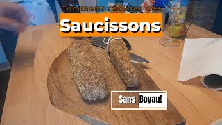 Tuto Saucissons sans boyau fait maison [upl. by Lady]