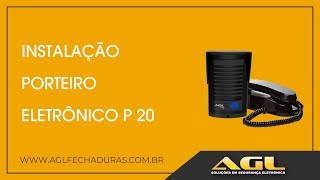 Instalação Porteiro Eletrônico P20 [upl. by Ramunni]