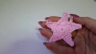 Diy Tutorial Stella FACILE alluncinetto  tutorial very easy crochet star [upl. by Attehcnoc]