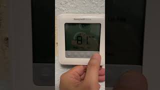 Adjust Honeywell thermostat Proseries [upl. by Lladnarc]