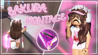 MM2 SAKURA Set MONTAGE 🌸  Valentines Update [upl. by Yeslrahc]