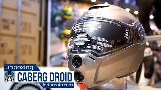 Caberg Droid unboxing  review  FortaMotocom [upl. by Trabue]