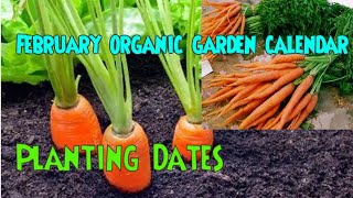 February organic garden Calendar [upl. by Aoht]