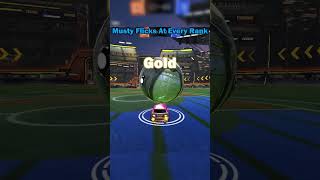 Musty Flicks At Every Rank rocketleague rl rlclips rlclip rocketleagueclips rlgoals gaming [upl. by Eiramik527]