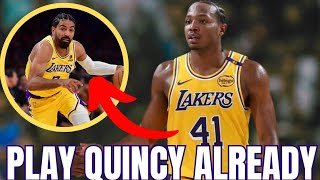 Lakers Quincy Olivari Should Be Playing [upl. by Martino368]