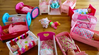 Baby Born Baby Annabell Baby Dolls Nursery Room Created Ideas Bedtime and Care Routine Compilation [upl. by Coffey561]