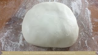 Easy fondant icing recipe for beginners [upl. by Ynolem862]