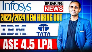 🔥Infosys Hiring  Breaking News 202324  IBM amp TATA Hiring  Batch 20252028🔥 [upl. by Marsiella]