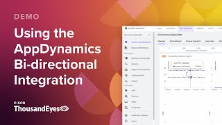 Demo Using the ThousandEyes and AppDynamics Bidirectional Integration [upl. by Suedaht]